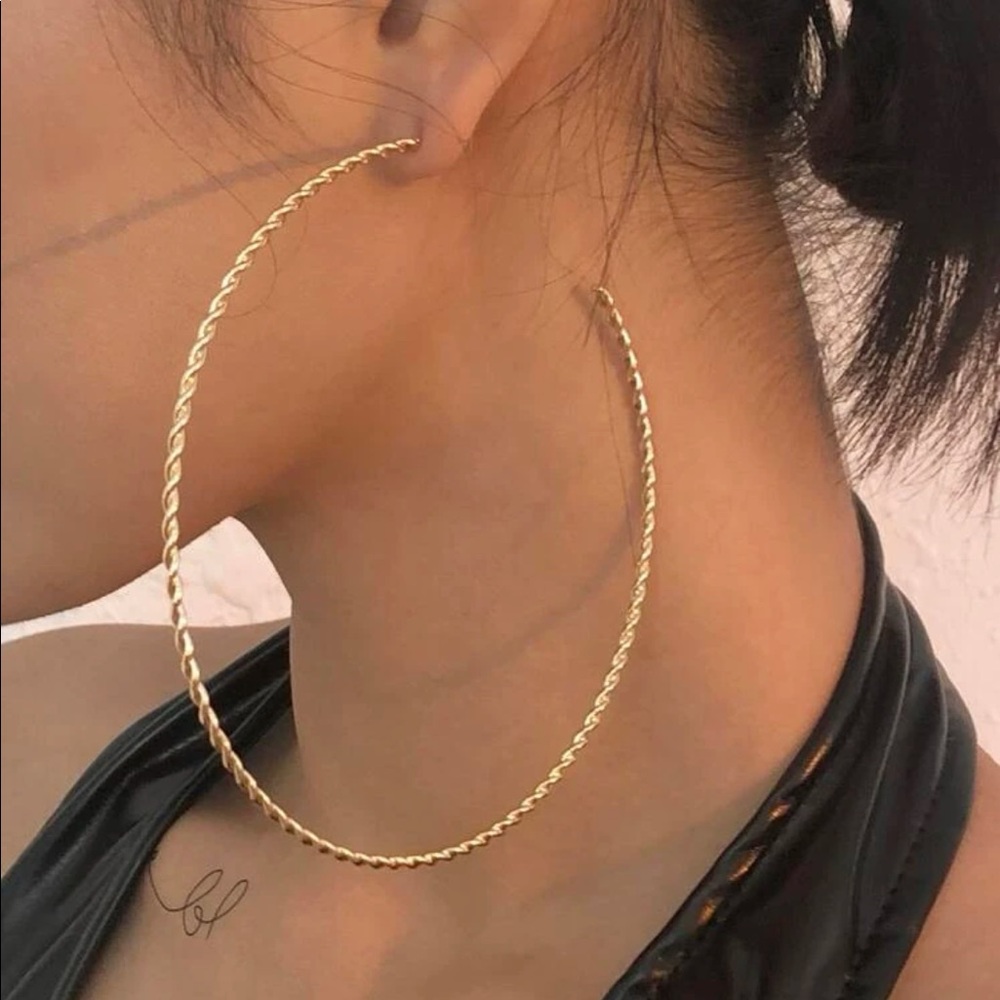 NWOT Cuff Hoop Earrings